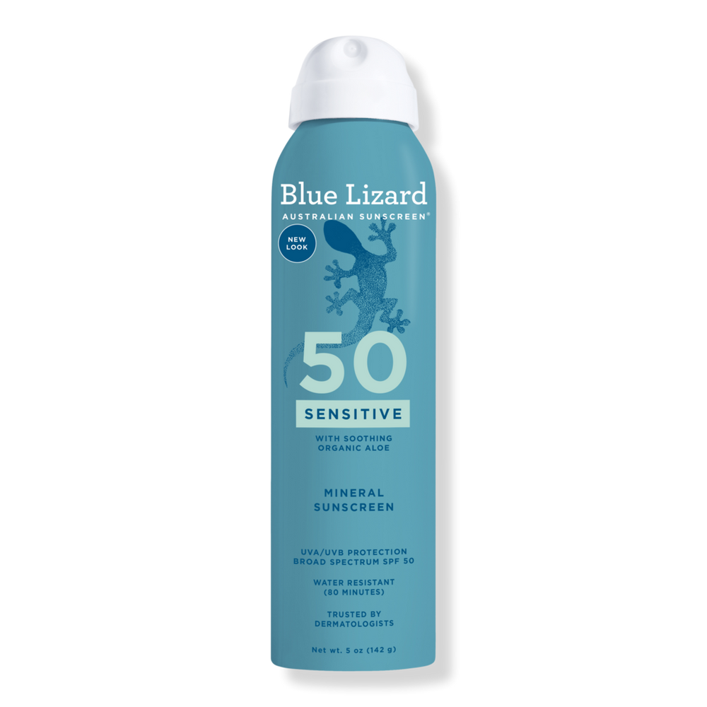 BLUE LIZARD AUSTRALIAN SUNSCREEN Sensitive Mineral Sunscreen Spray SPF 50+