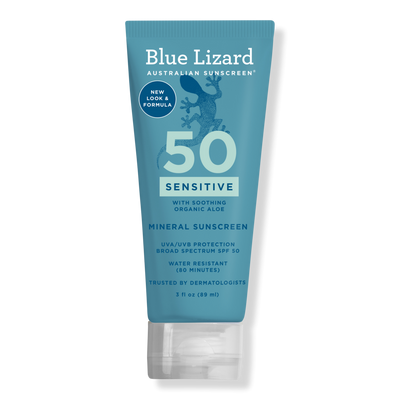 BLUE LIZARD AUSTRALIAN SUNSCREEN Sensitive Mineral Sunscreen Lotion SPF 50+