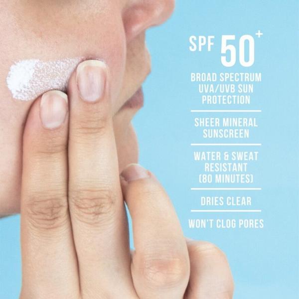 BLUE LIZARD AUSTRALIAN SUNSCREEN Sheer Mineral Sunscreen Lotion for Face SPF 50+ #4