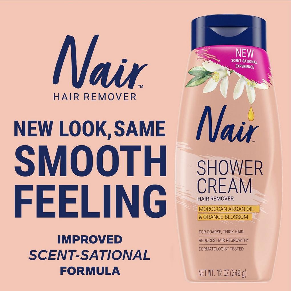 Shower Cream Hair Remover with Moroccan Argan Oil Nair Ulta Beauty