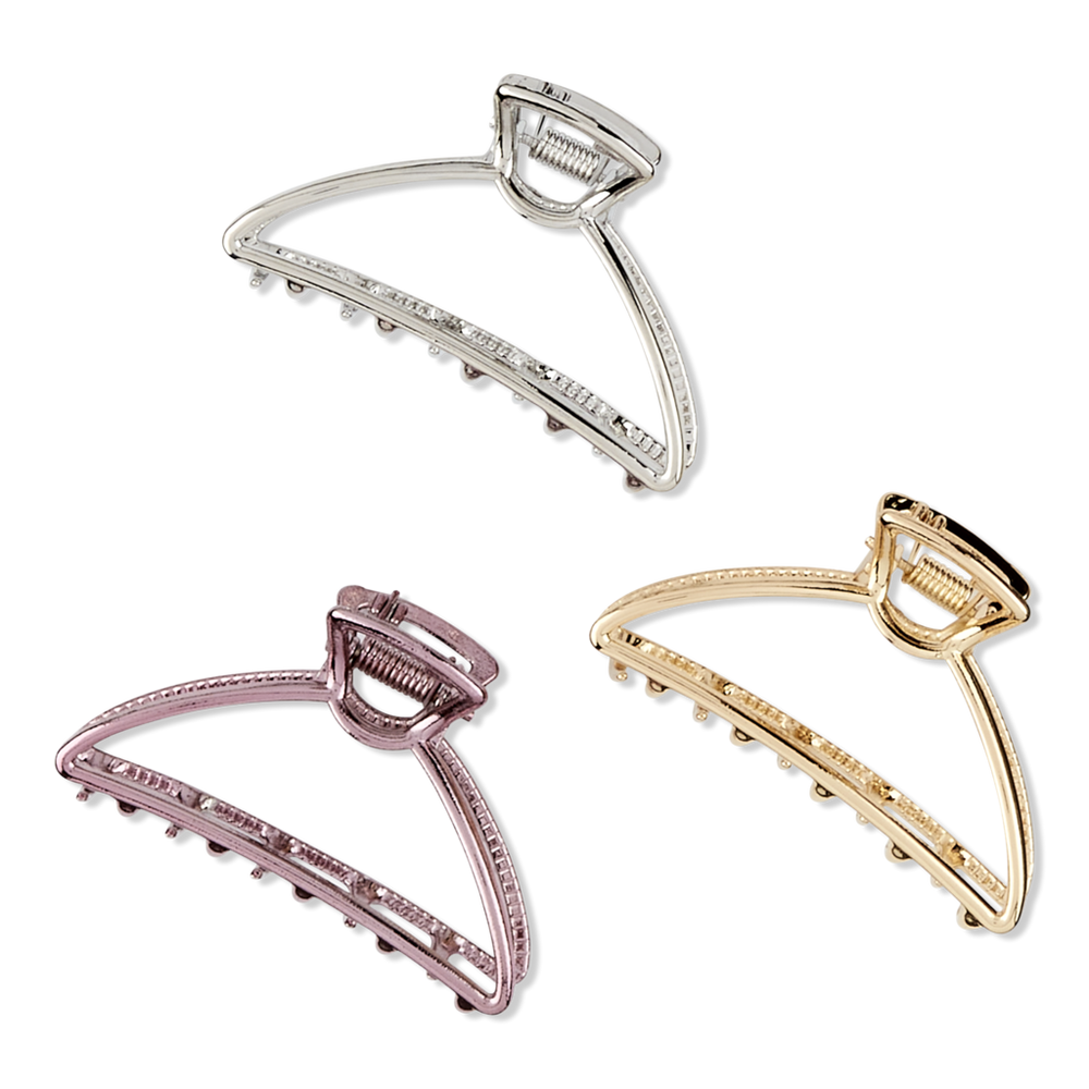 Scunci Shimmer & Style Metal Cutout Claw Clips