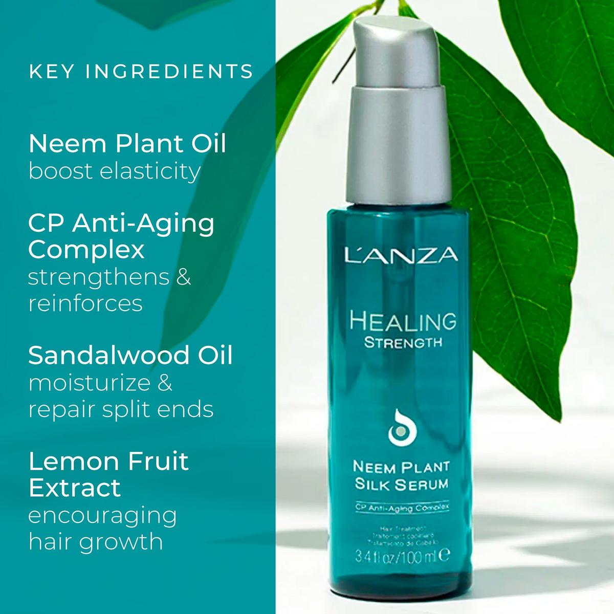 Lanza Healing Strength Neem outlets Plant Silk Serum