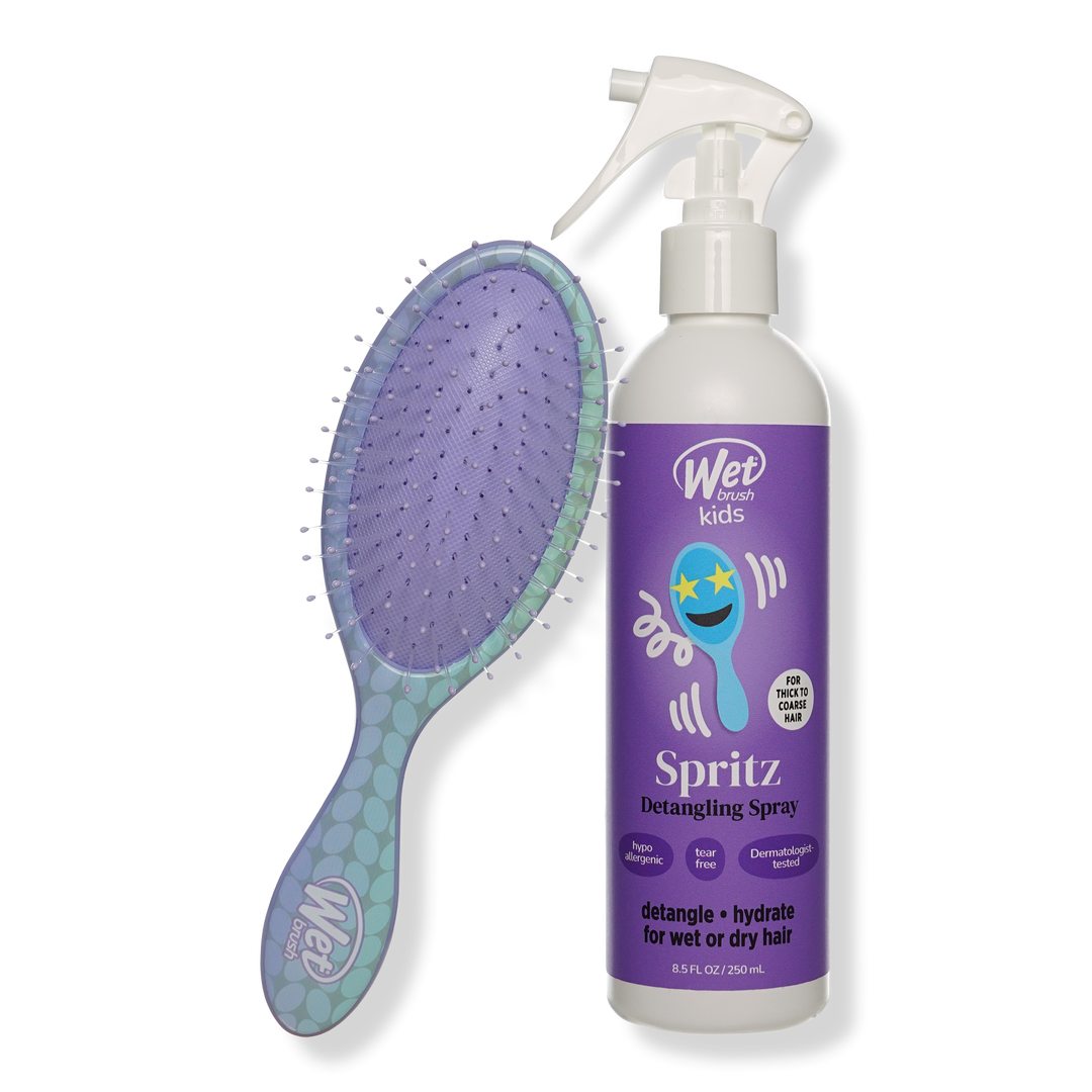 Wet Brush Kids Happy Hair Kit Detangling Spray & Midi Brush #1