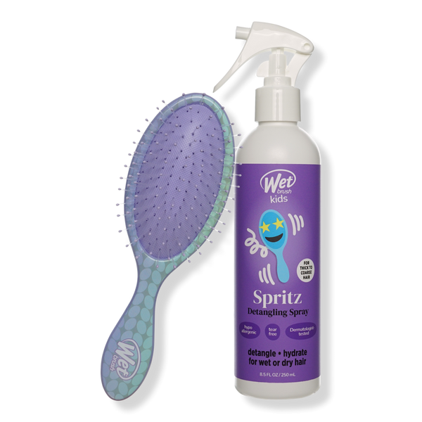 Wet Brush Kids Happy Hair Kit Detangling Spray & Midi Brush #1