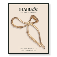 Gold Gilded Bow Claw Clip