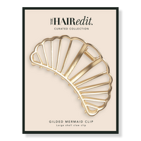 Gold Gilded Mermaid Shell Claw Clip