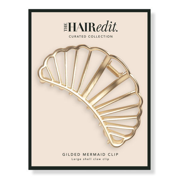 The Hair Edit Gold Gilded Mermaid Shell Claw Clip #1