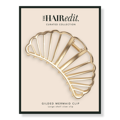 The Hair Edit Gold Gilded Mermaid Shell Claw Clip