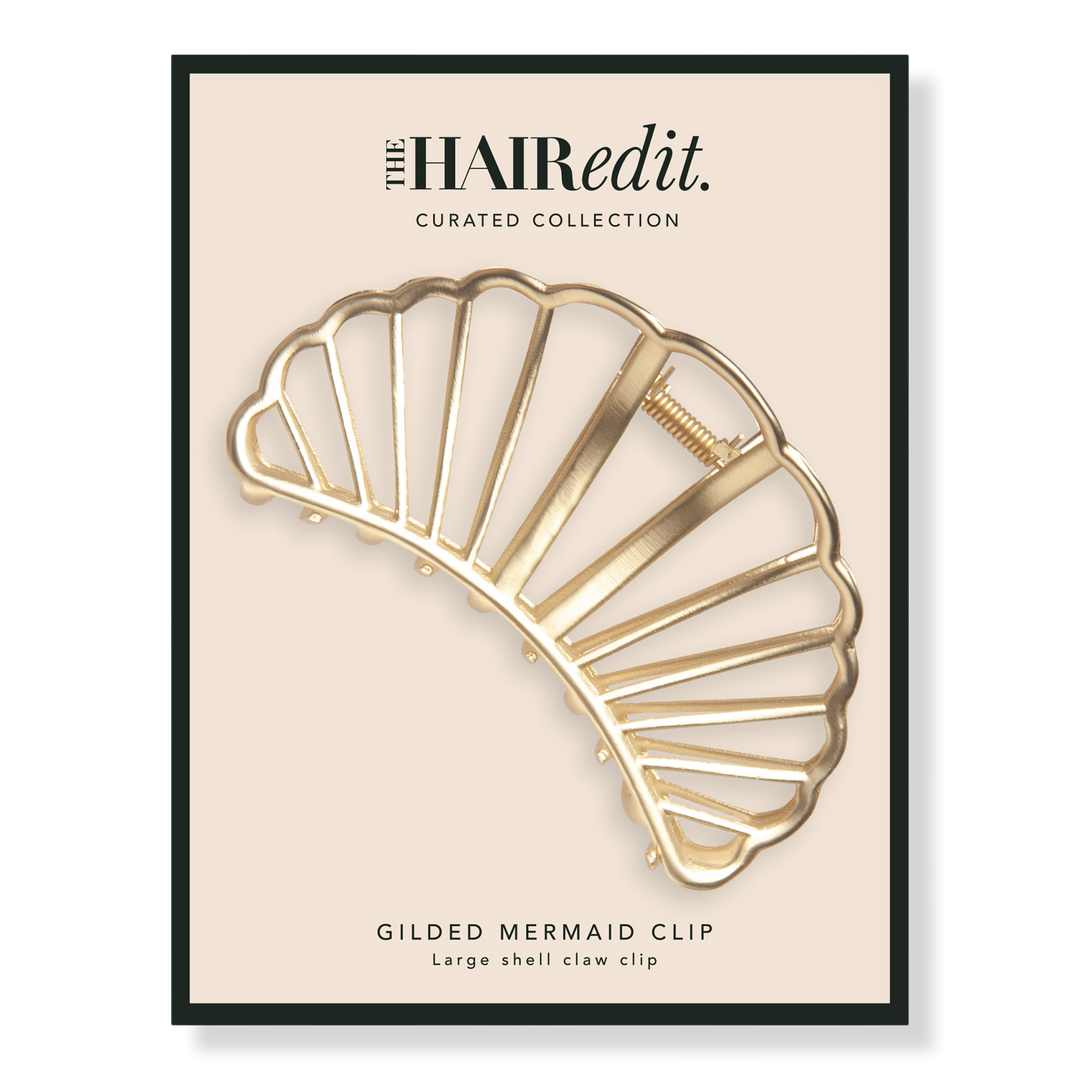 The Hair Edit Gilded Mermaid Shell Claw Clip #1