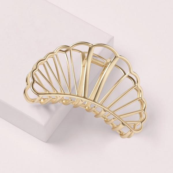 The Hair Edit Gold Gilded Mermaid Shell Claw Clip #2