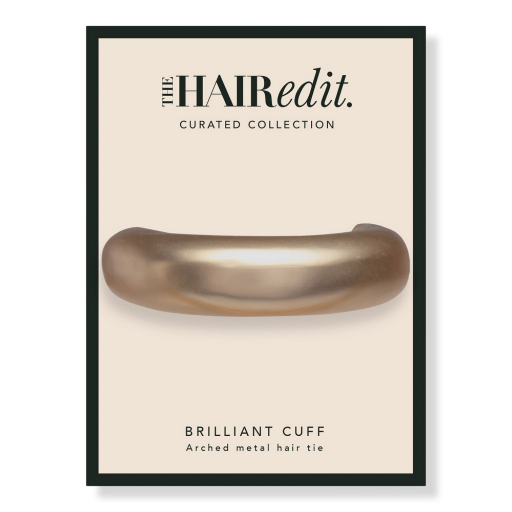 Brilliant Cuff Gold Metal Ponytail Holder