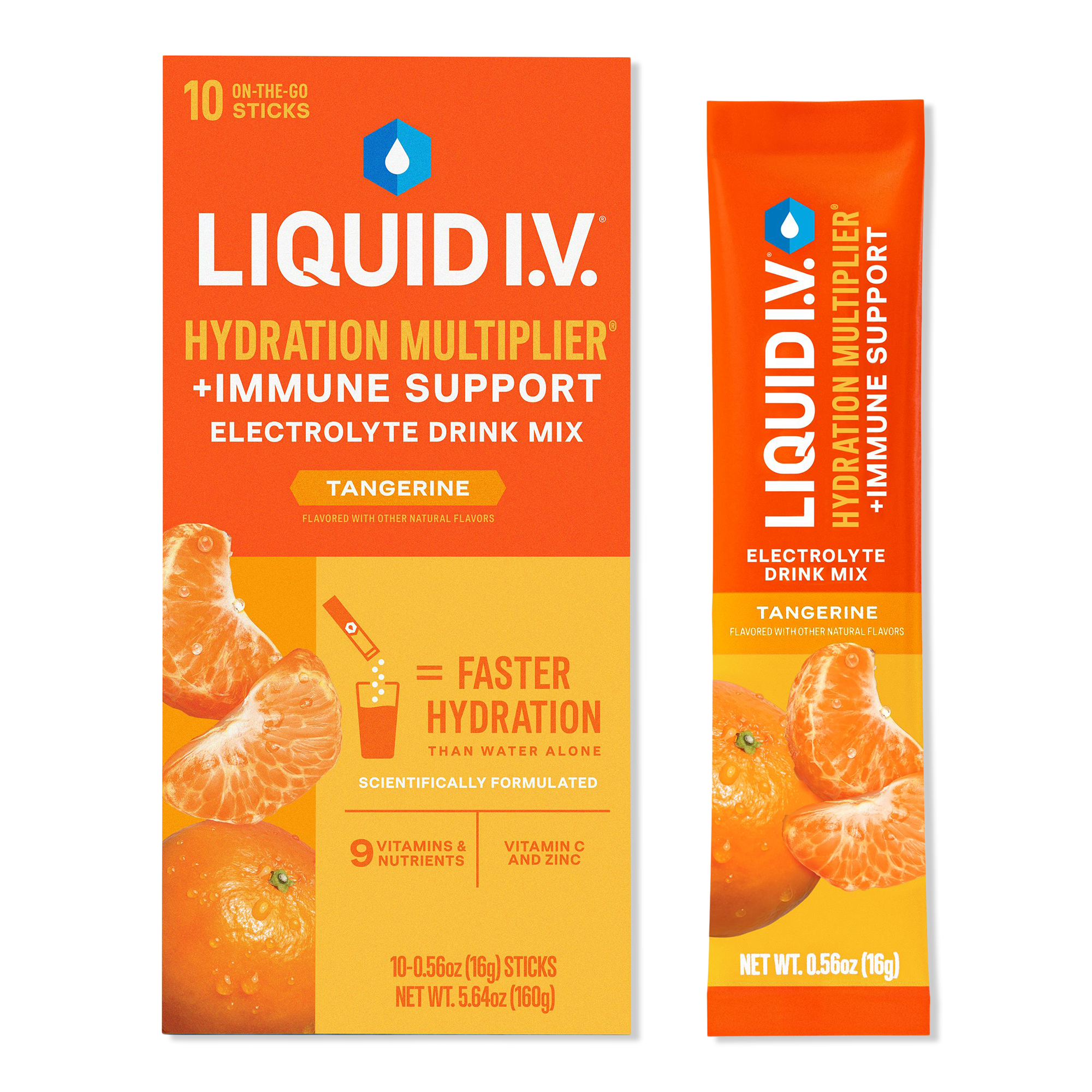 LIQUID I.V. Hydration Multiplier+ Immune Support Electrolyte Drink Mix Tangerine #1