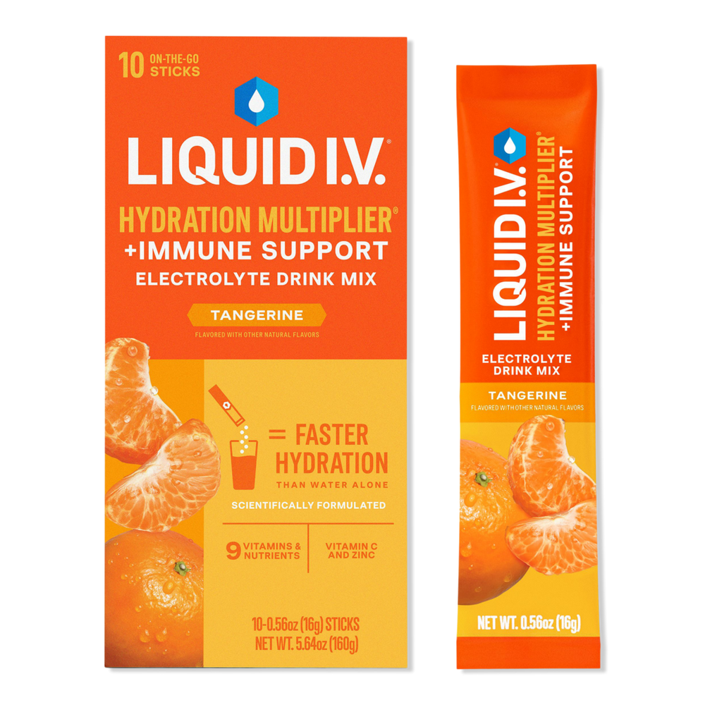 Liquid I.v. Hydration Multiplier+ Immune Support Electrolyte Drink Mix Tangerine - 10 Ct