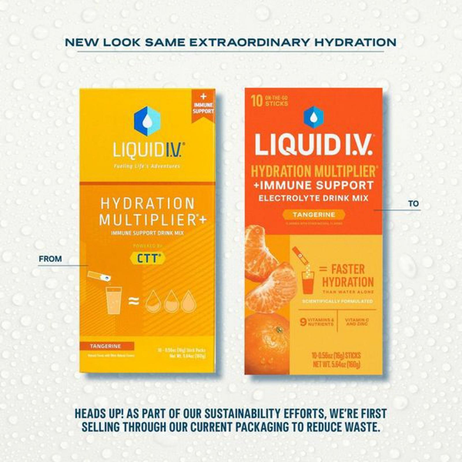 Hydration Multiplier+ Immune Support Electrolyte Drink Mix Tangerine - 10 ct