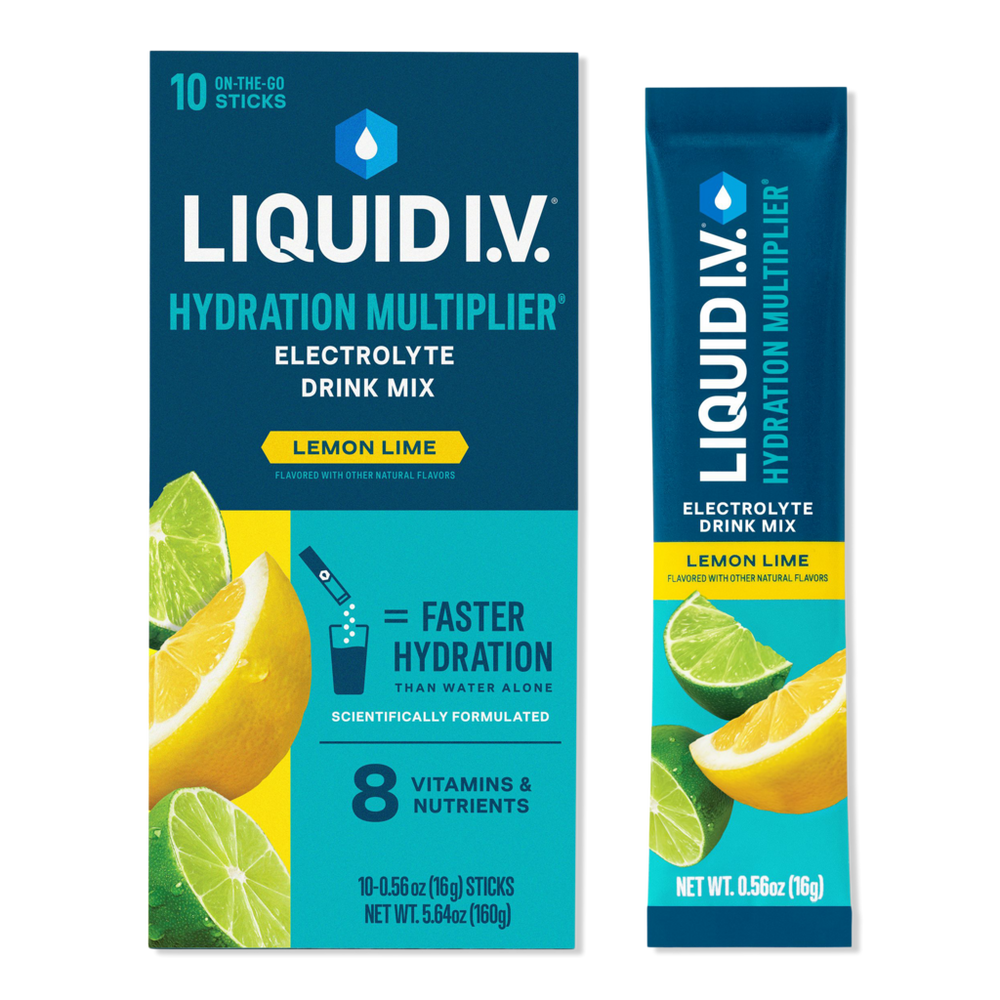 LIQUID I.V. Hydration Multiplier Electrolyte Drink Mix Lemon Lime