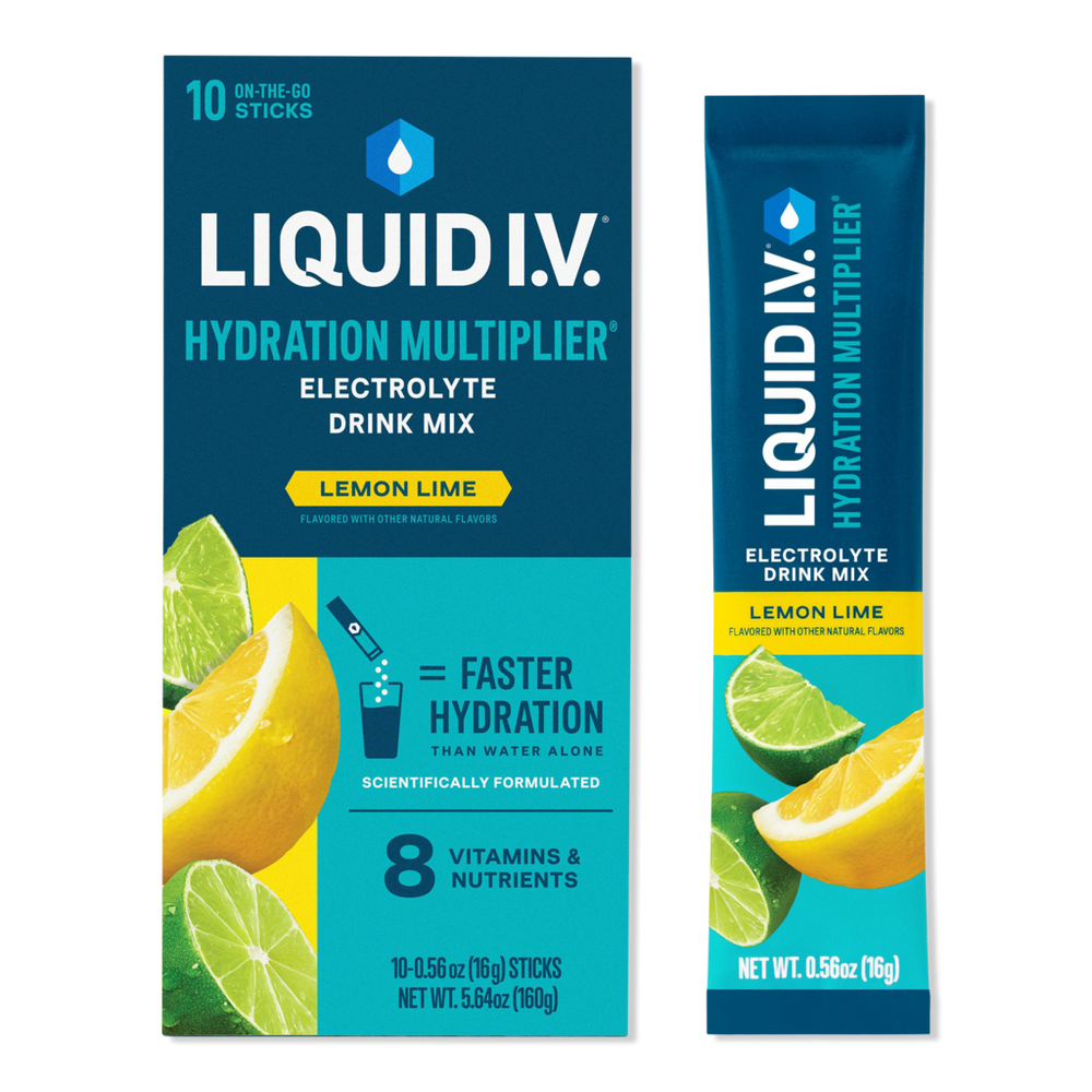 Liquid I.v. Hydration Multiplier Electrolyte Drink Mix Lemon Lime - 10 Ct