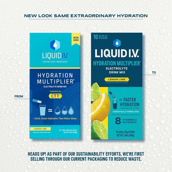 LIQUID I.V. Hydration Multiplier Electrolyte Drink Mix Lemon Lime #2