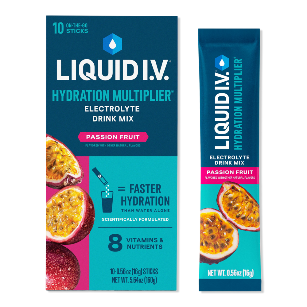 LIQUID I.V. Hydration Multiplier Electrolyte Drink Mix Passion Fruit