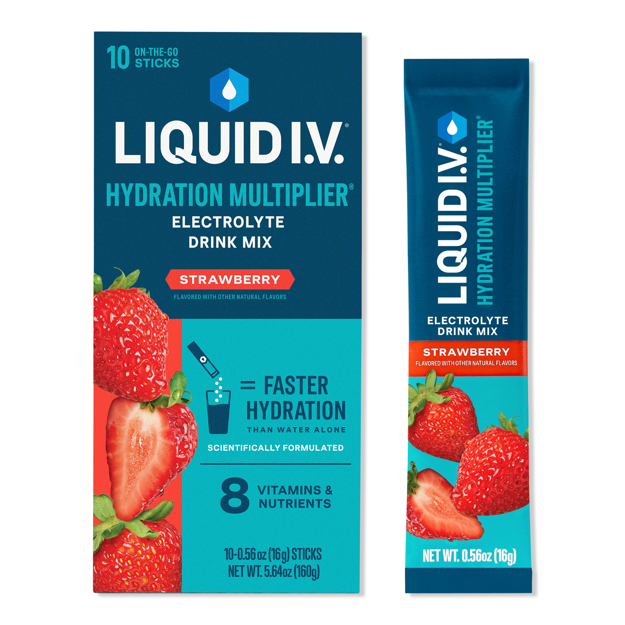 LIQUID I.V. Hydration Multiplier Electrolyte Drink Mix Strawberry #1