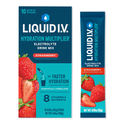 LIQUID I.V. Hydration Multiplier Electrolyte Drink Mix Strawberry