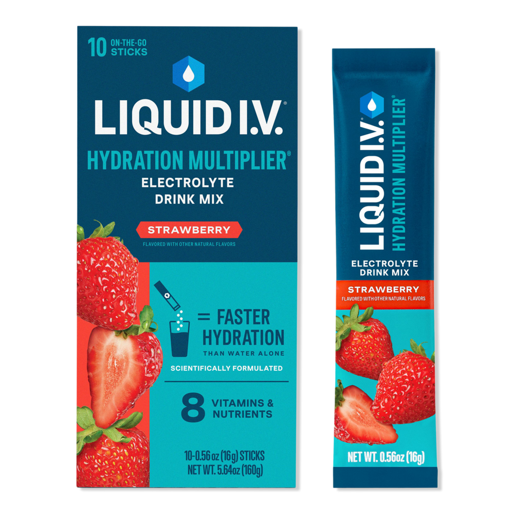 LIQUID I.V. Hydration Multiplier Electrolyte Drink Mix Strawberry - ct