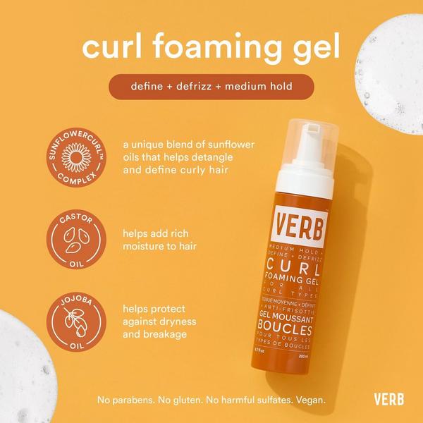 Verb Curl Foaming Gel for Definition + Frizz-Fighting #4