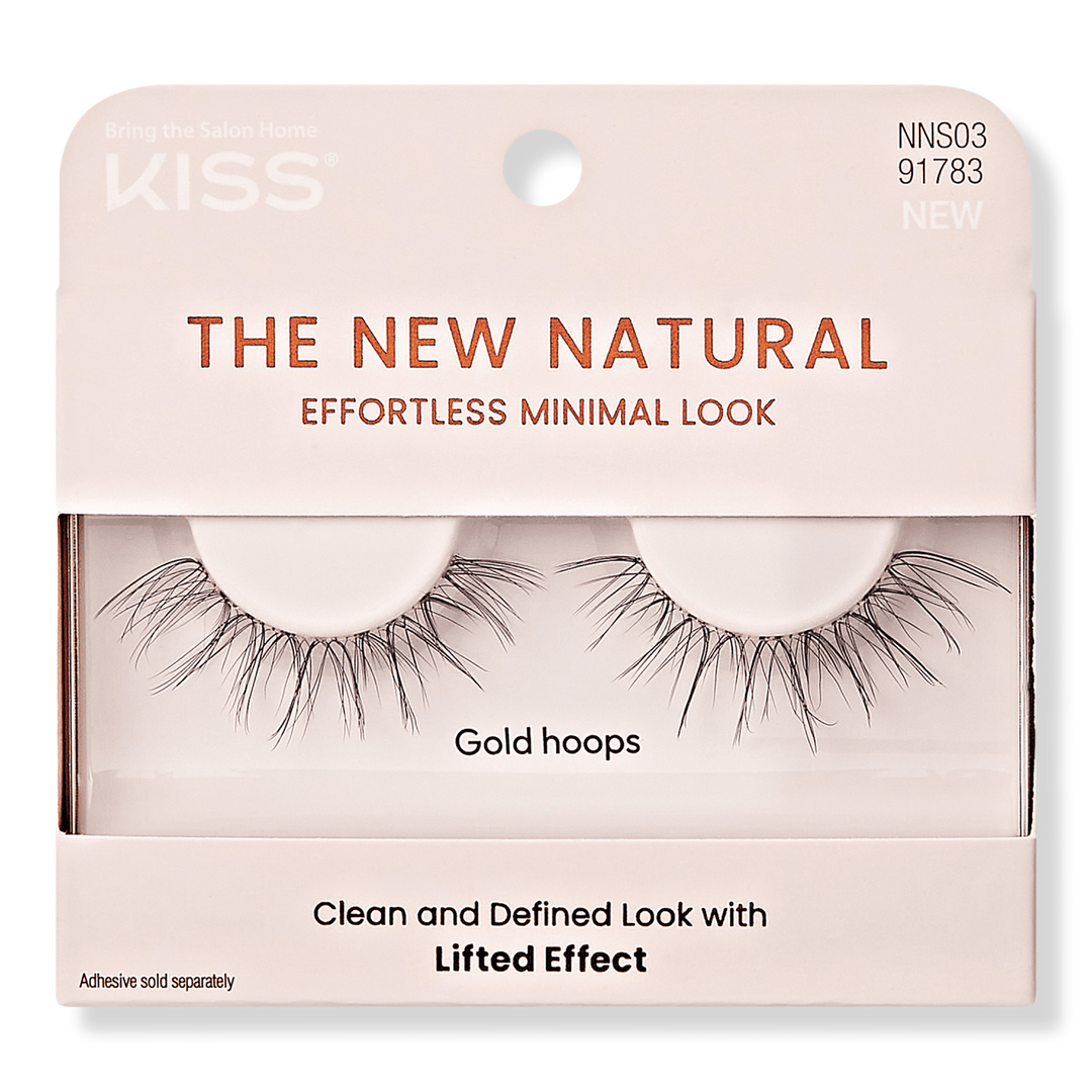 Kiss The New Natural Glue-On Lashes, Gold Hoops #1