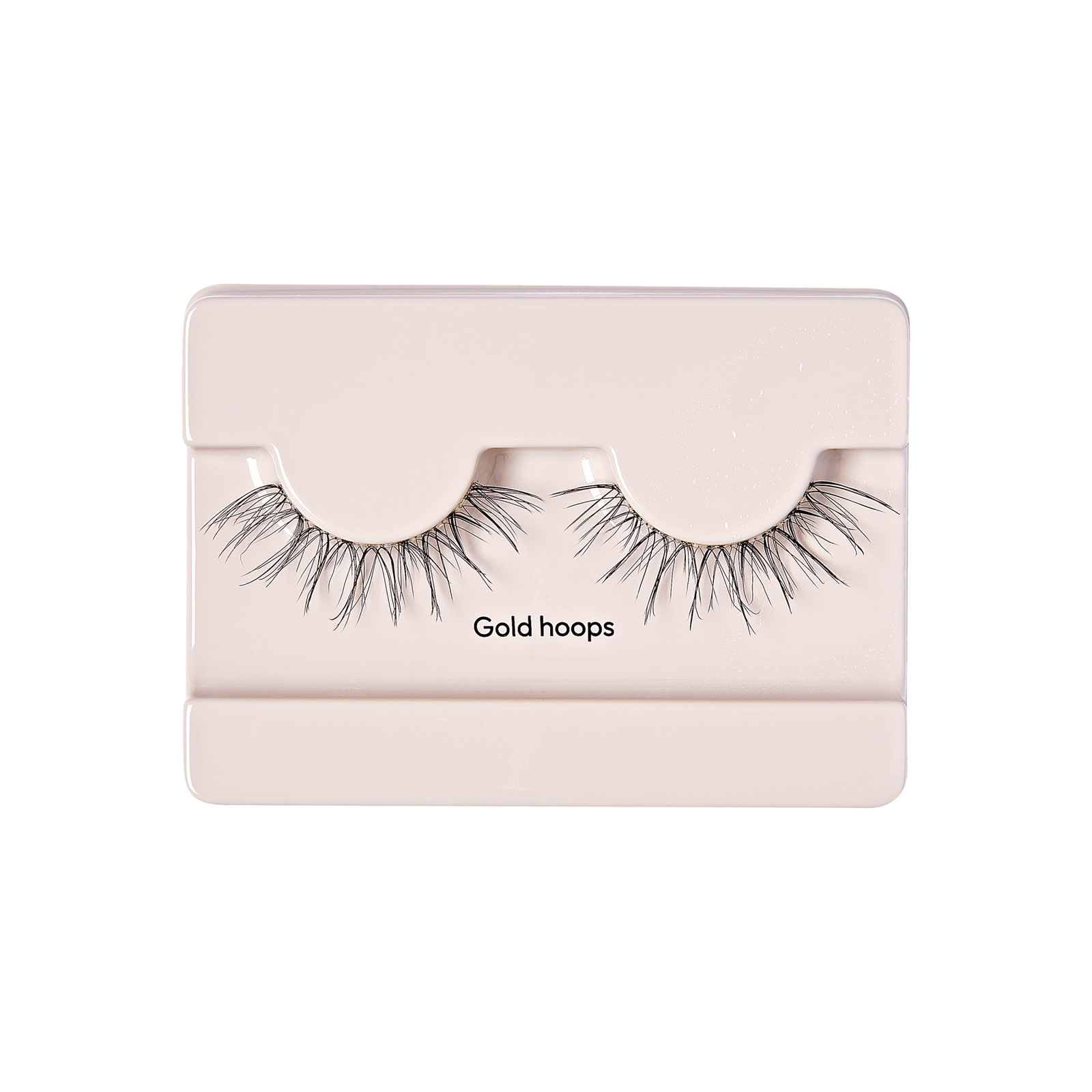 The New Natural Glue-On Lashes, Gold Hoops