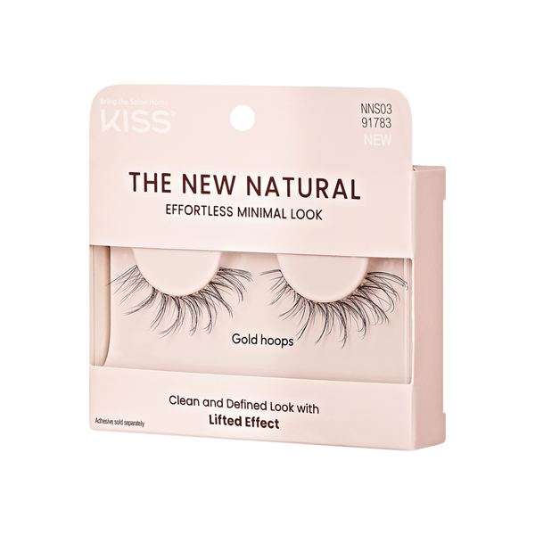 Kiss The New Natural Glue-On Lashes, Gold Hoops #3