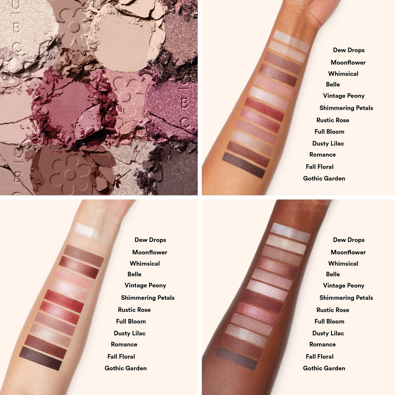 12 Pan Eye Shadow Palette Blushing Blooms