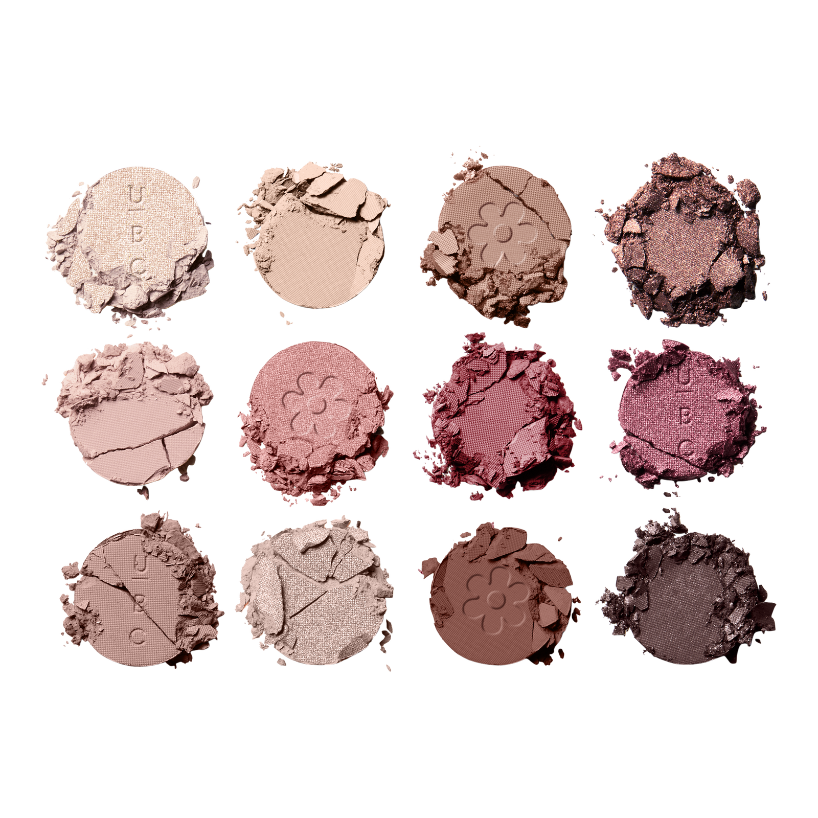 12 Pan Eye Shadow Palette Blushing Blooms
