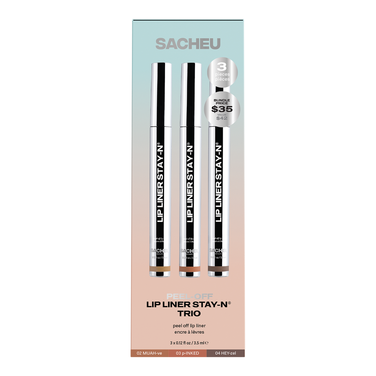 Lip Liner STAY-N Peel Off Tattoo Bundle