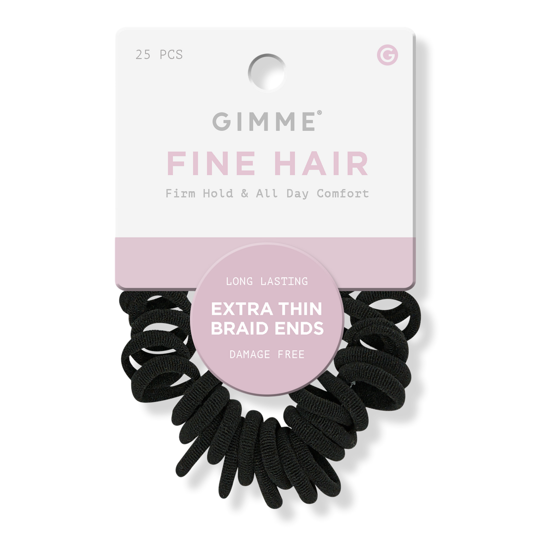 GIMME beauty Extra Thin Braid End Black Bands #1