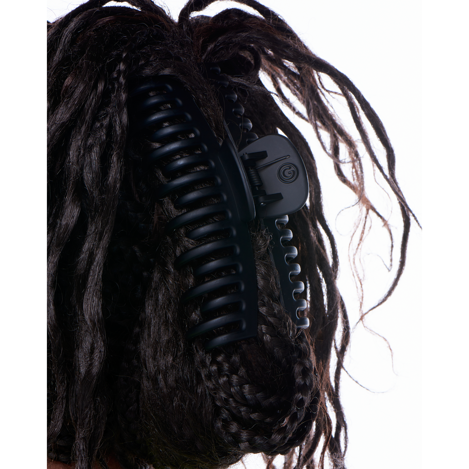 Thick Hair XL Black Claw Clip