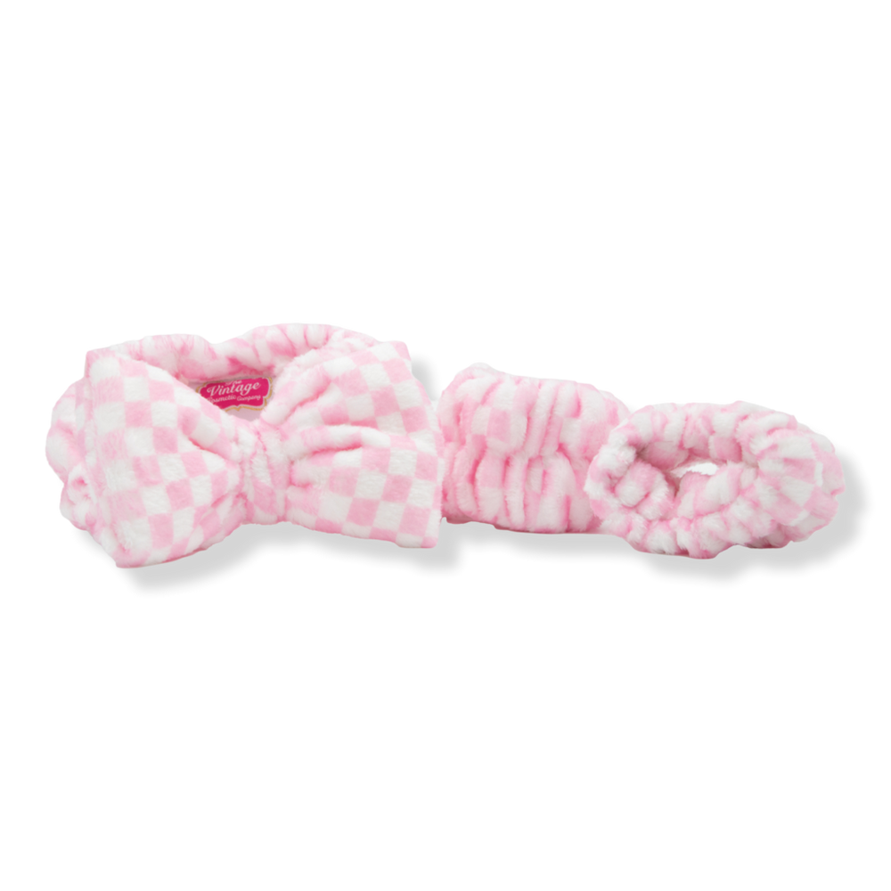 The Vintage Cosmetic Company Spa Headband And Wrist Cuff Set