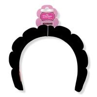 Padded Black Velour Spa Headband