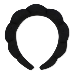 The Vintage Cosmetic Company Padded Black Velour Spa Headband
