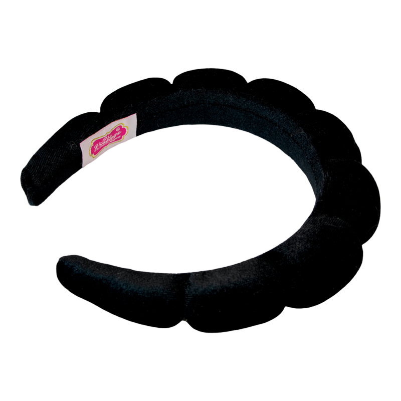 The Vintage Cosmetic Company - Padded Black Velour Spa Headband