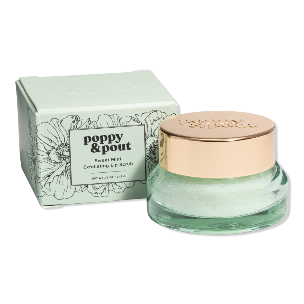 Poppy & Pout Exfoliating Lip Scrub - Sweet Mint