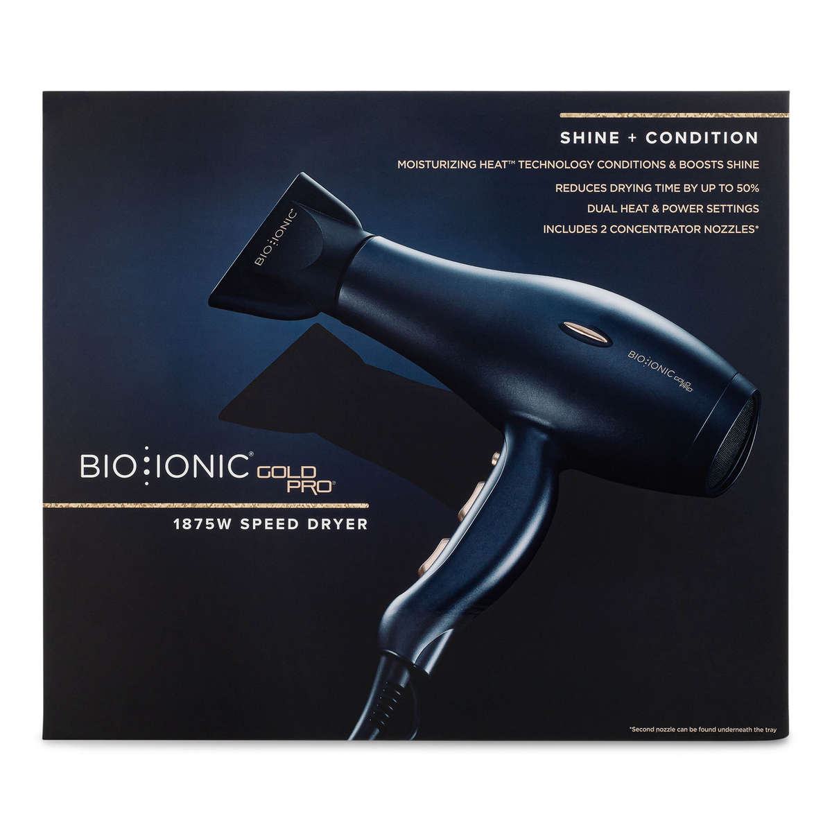 Bio Ionic Gold Pro 1875W shops Speed Hair Dryer