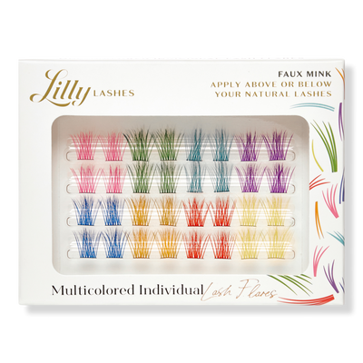 Lilly Lashes Multicolored Individual Faux Mink Lash Flares