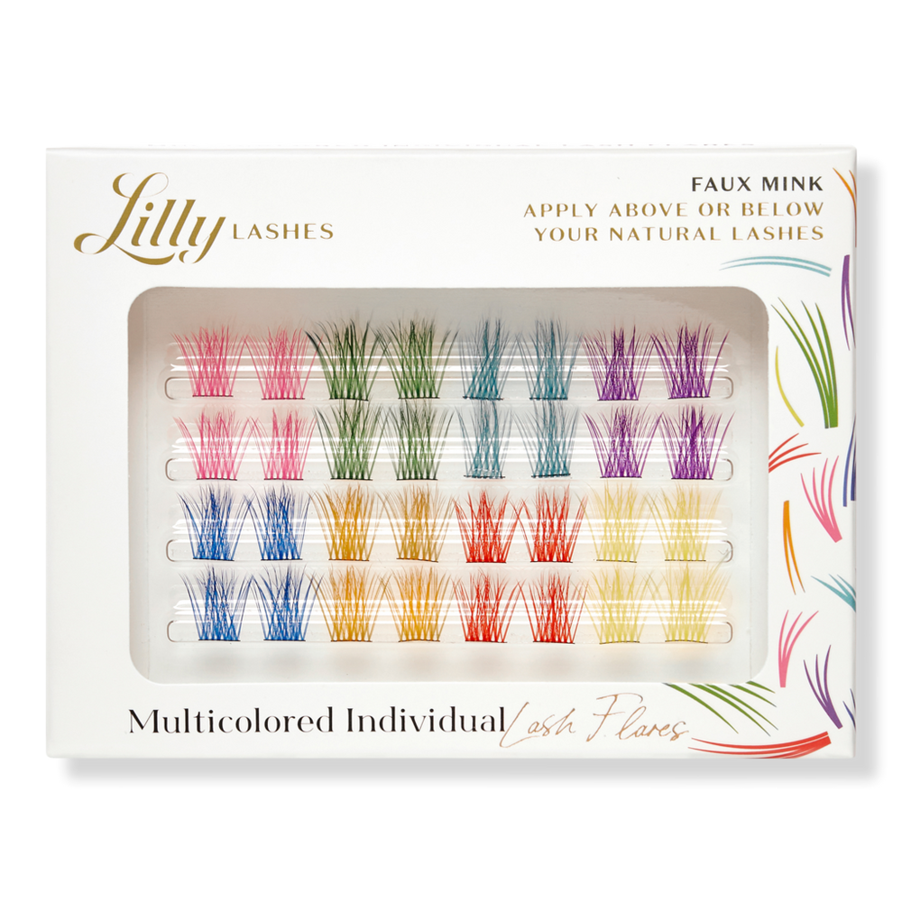 Lilly Lashes Multicolored Individual Faux Mink Lash Flares