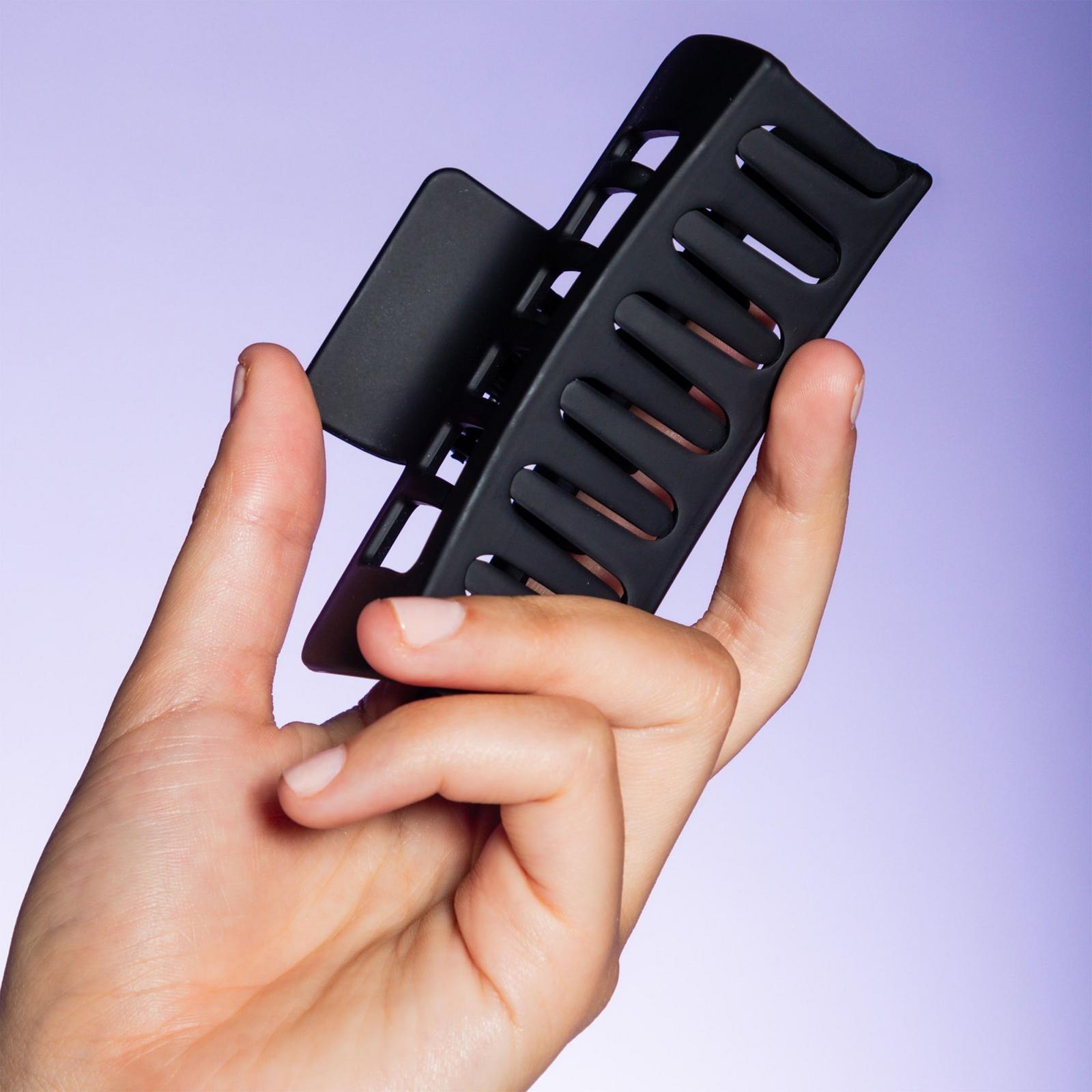 Thick Hair Double Teeth Rectangle Claw Clip