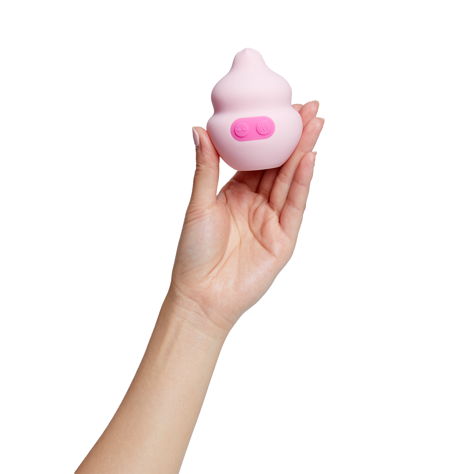 Squish Squeeze Responsive Vibrator - Quartz/Cerise