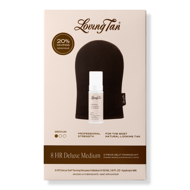 Loving Tan - 8 HR Deluxe Medium 2 Piece Self-Tanning Kit | Ulta Beauty