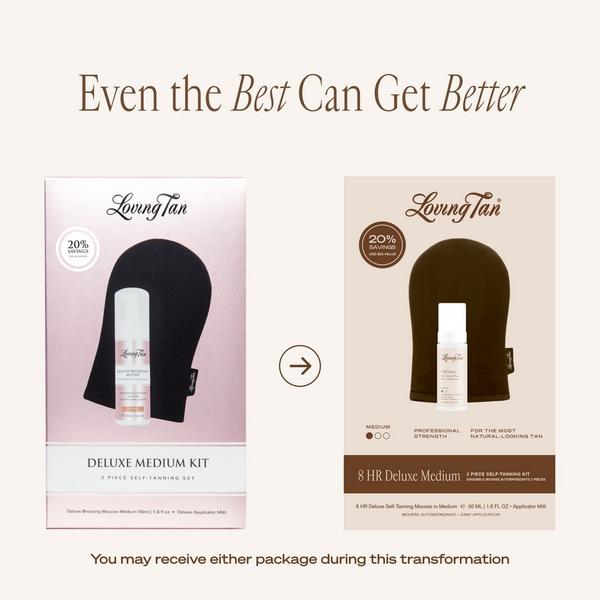 Loving Tan 8 HR Deluxe Medium 2 Piece Self-Tanning Kit #8