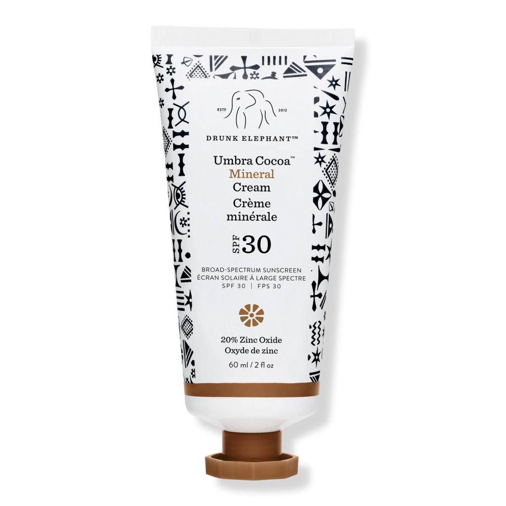 Drunk Elephant Umbra Mineral Cream Spf 30 Tinted Face Sunscreen - Cocoa In Brown