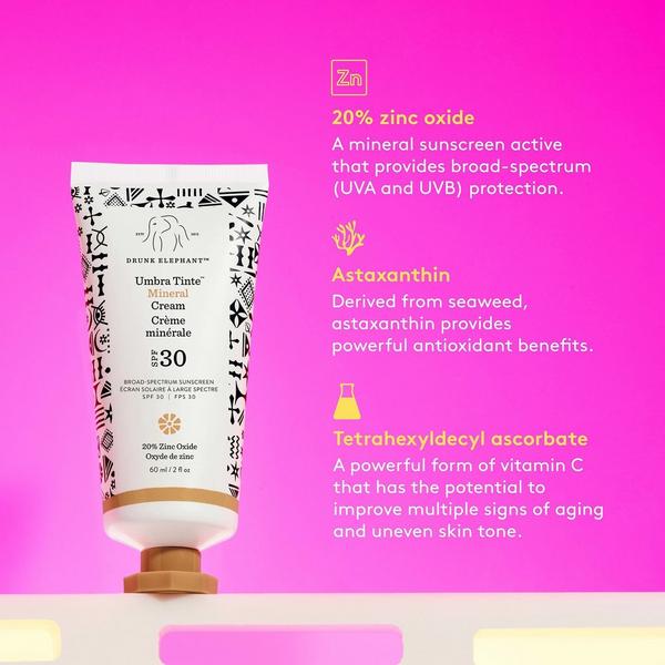 Drunk Elephant Umbra Mineral Cream SPF 30 Tinted Face Sunscreen #4