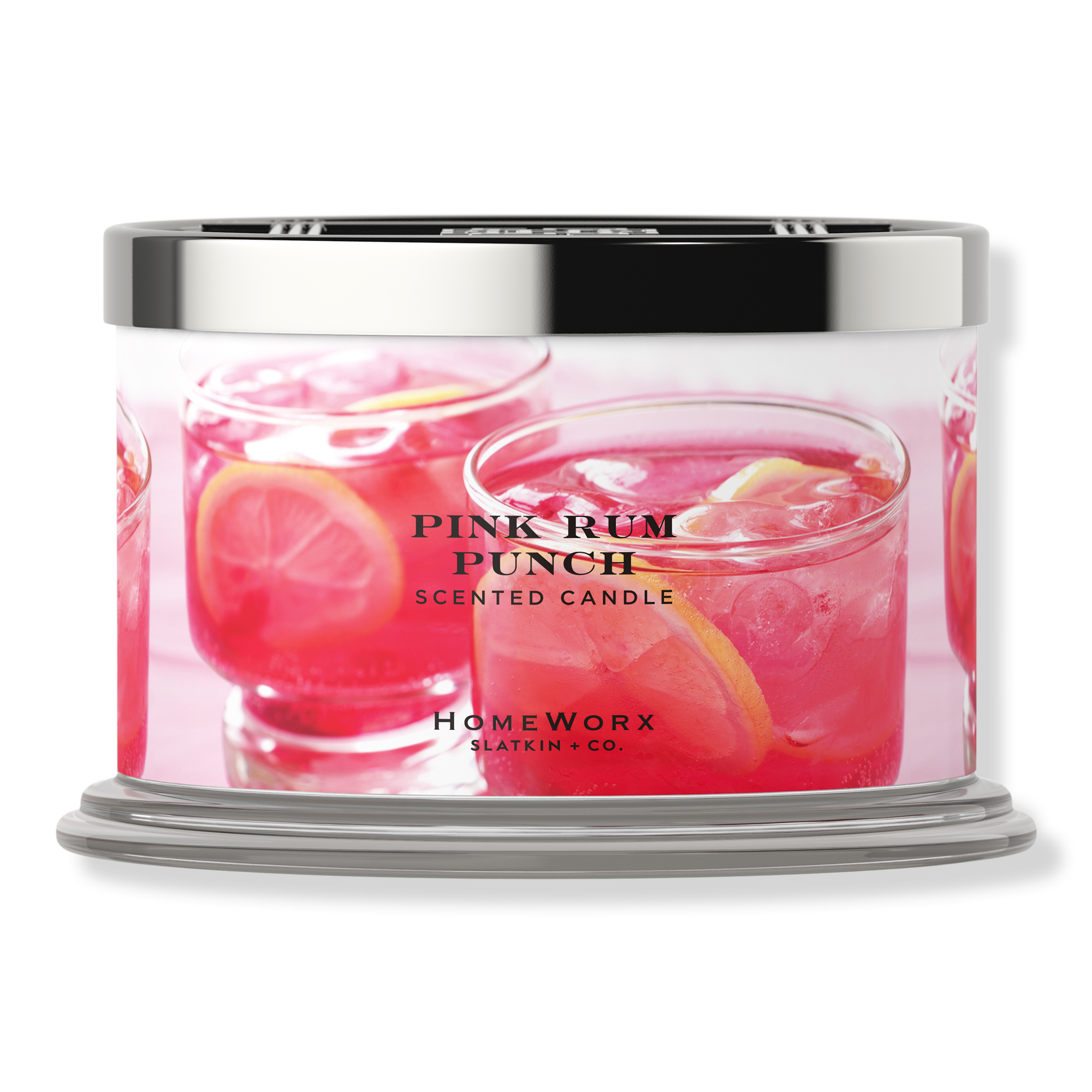 HomeWorx Pink Rum Punch 4-Wick Scented Candle #1