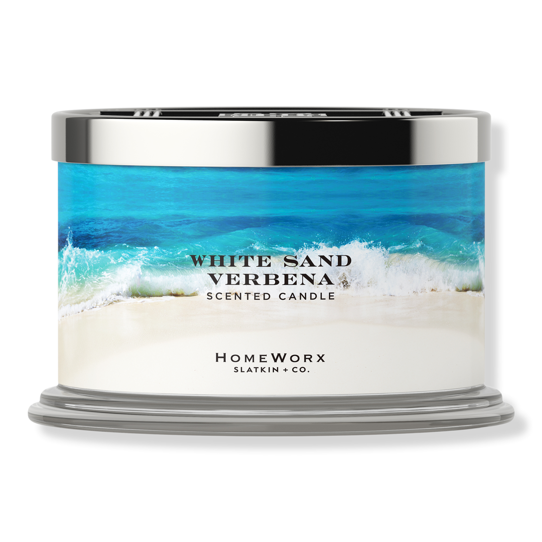 HomeWorx White Sand Verbena 4-Wick Scented Candle #1